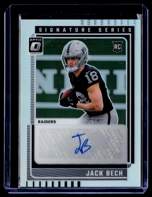 2025 Donruss Optic #SSH-JB Jack Bech Signature Series Holo