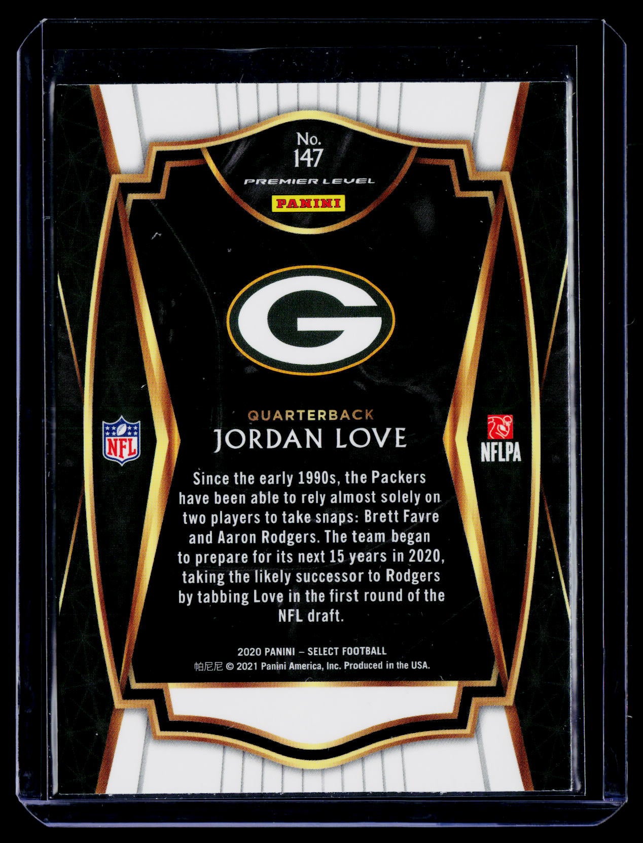 2020 Panini Select #147 Jordan Love