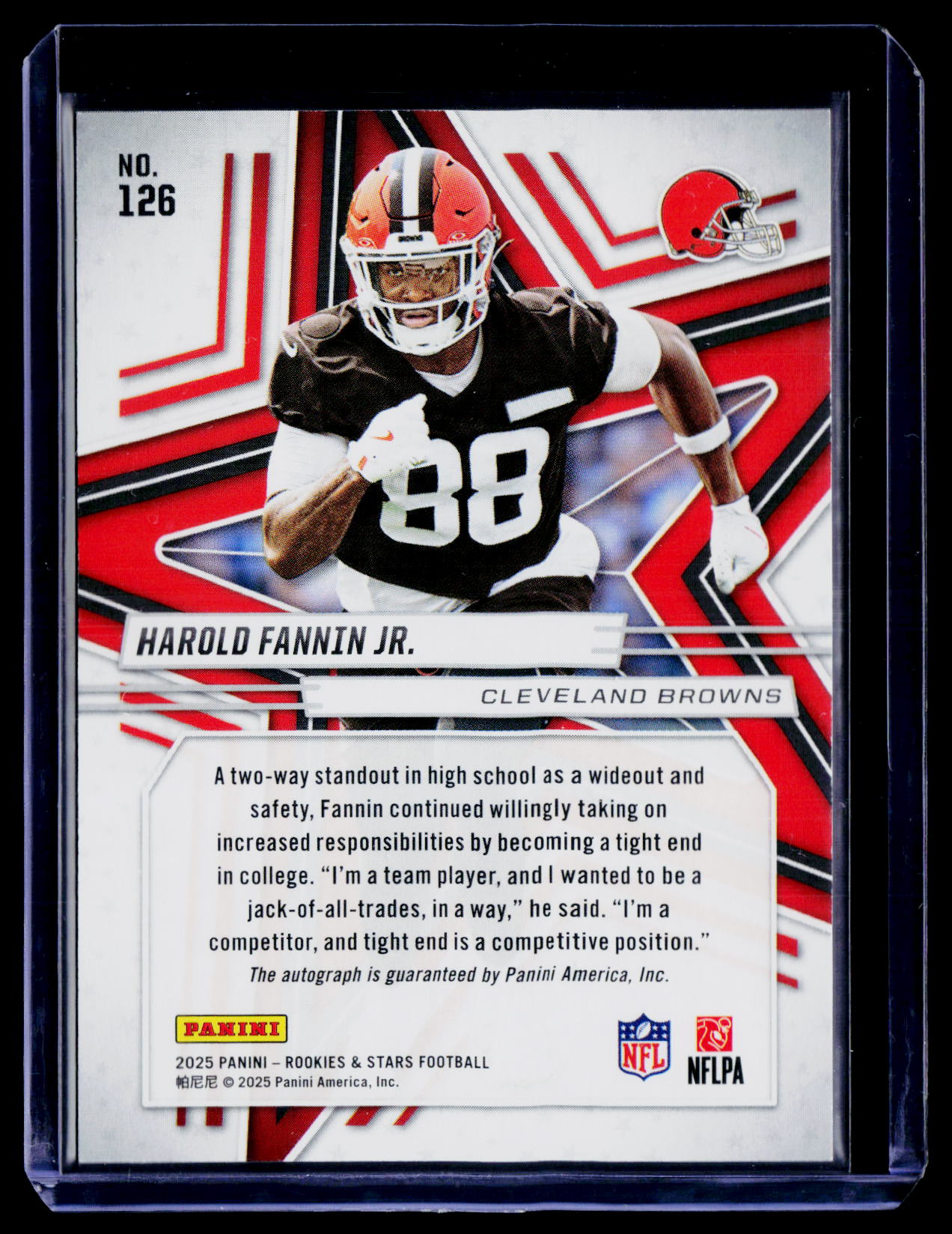 2025 Panini Rookies & Stars #126 Harold Fannin Jr. Rookie Signatures