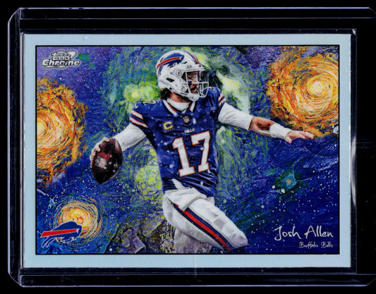 2025 Topps Chrome Cosmic #STN-12 Josh Allen Stars in the Night