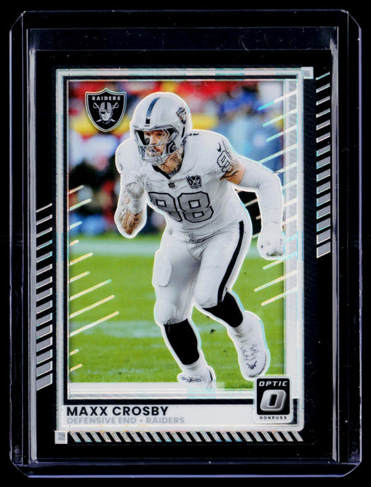 2025 Donruss Optic #183 Maxx Crosby Black Pandora #/25