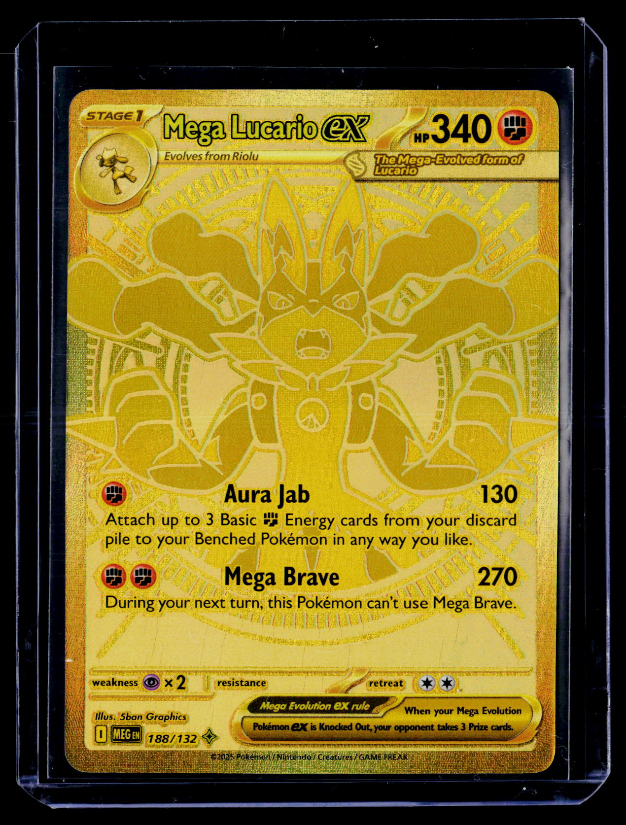 ME01: Mega Evolution #188/132 Mega Lucario ex