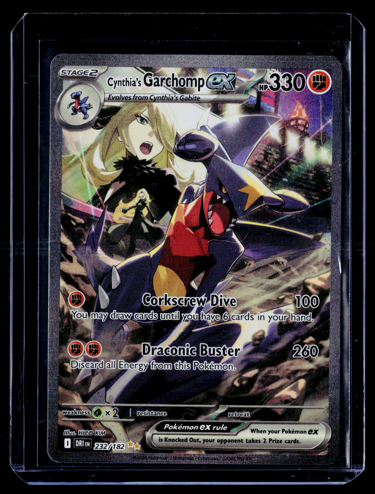 SV10: Destined Rivals #232/182 Cynthia's Garchomp ex