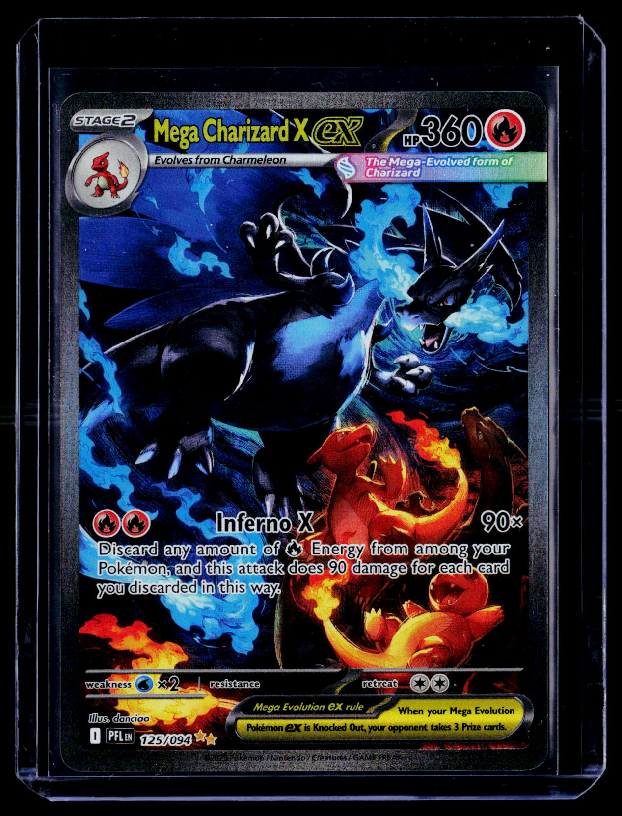 ME02: Phantasmal Flames #125/094 Mega Charizard X ex
