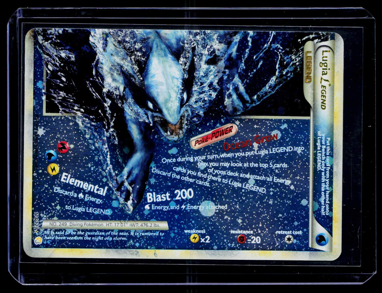 HeartGold SoulSilver #114/123 Lugia Legend (Bottom)