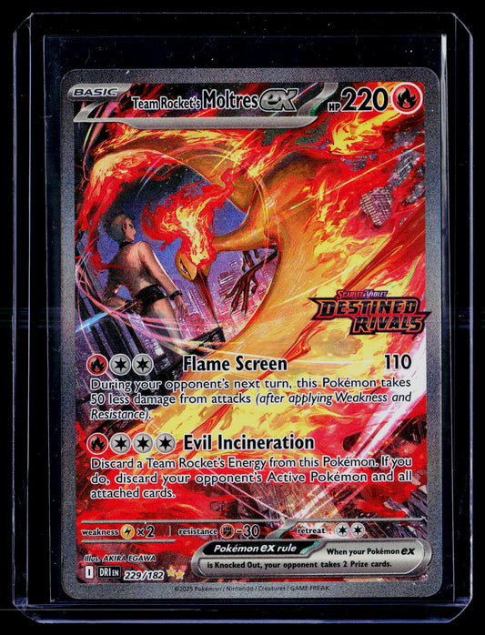 SV10: Destined Rivals #229/182 Team Rocket's Moltres ex