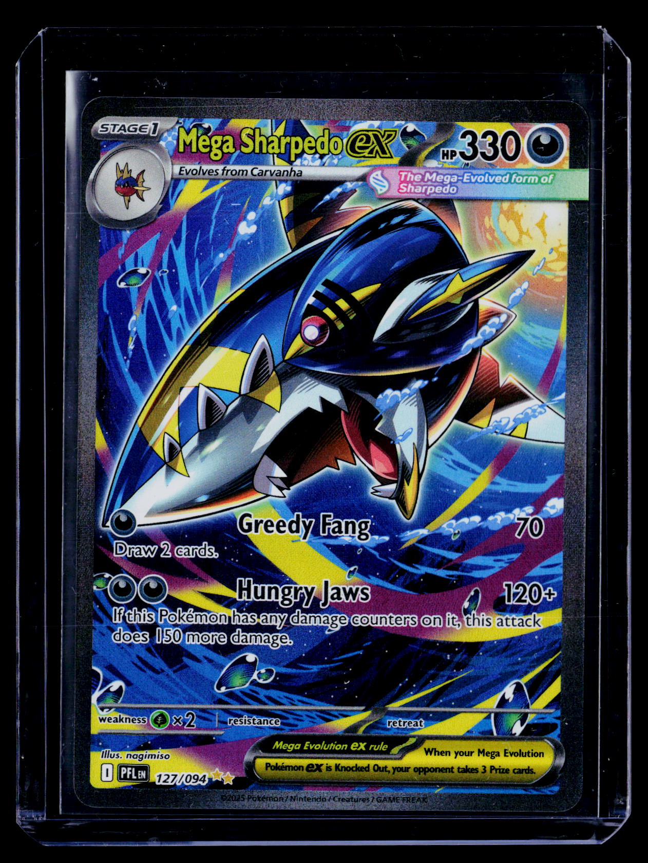 ME02: Phantasmal Flames #127/094 Mega Sharpedo ex