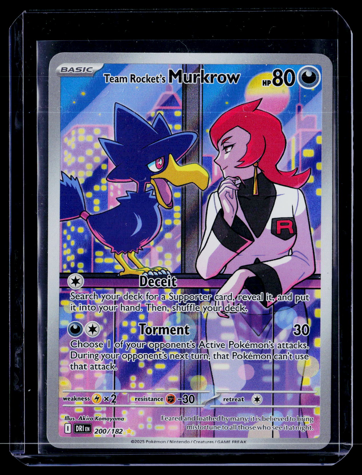 SV10: Destined Rivals #200/182 Team Rocket's Murkrow