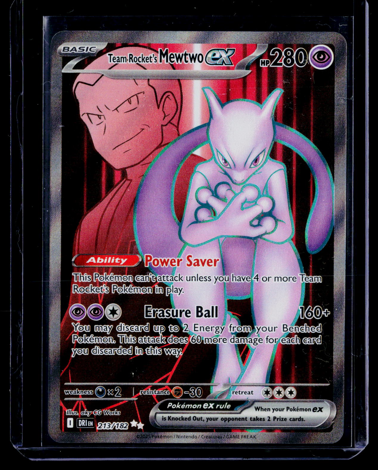 SV10: Destined Rivals #213/182 Team Rocket's Mewtwo ex