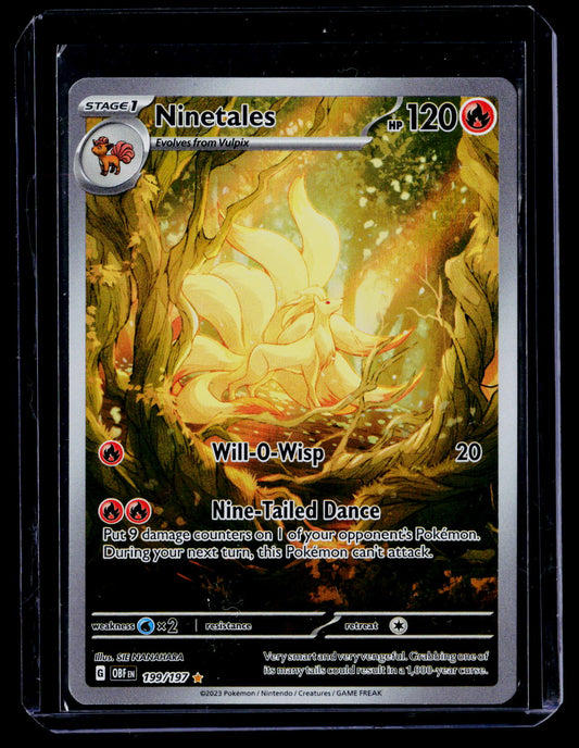 SV03: Obsidian Flames #199/197 Ninetales -199/197