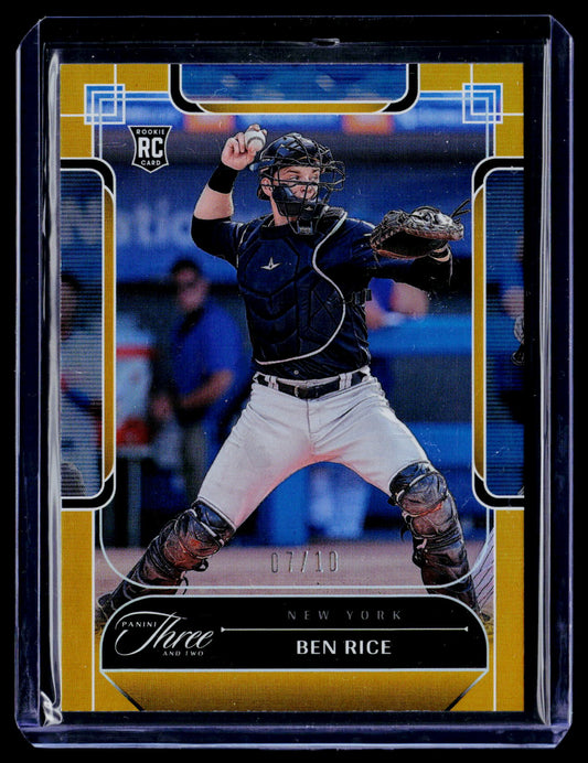 2024 Panini Three and Two #48 Ben Rice Holo Gold #/10
