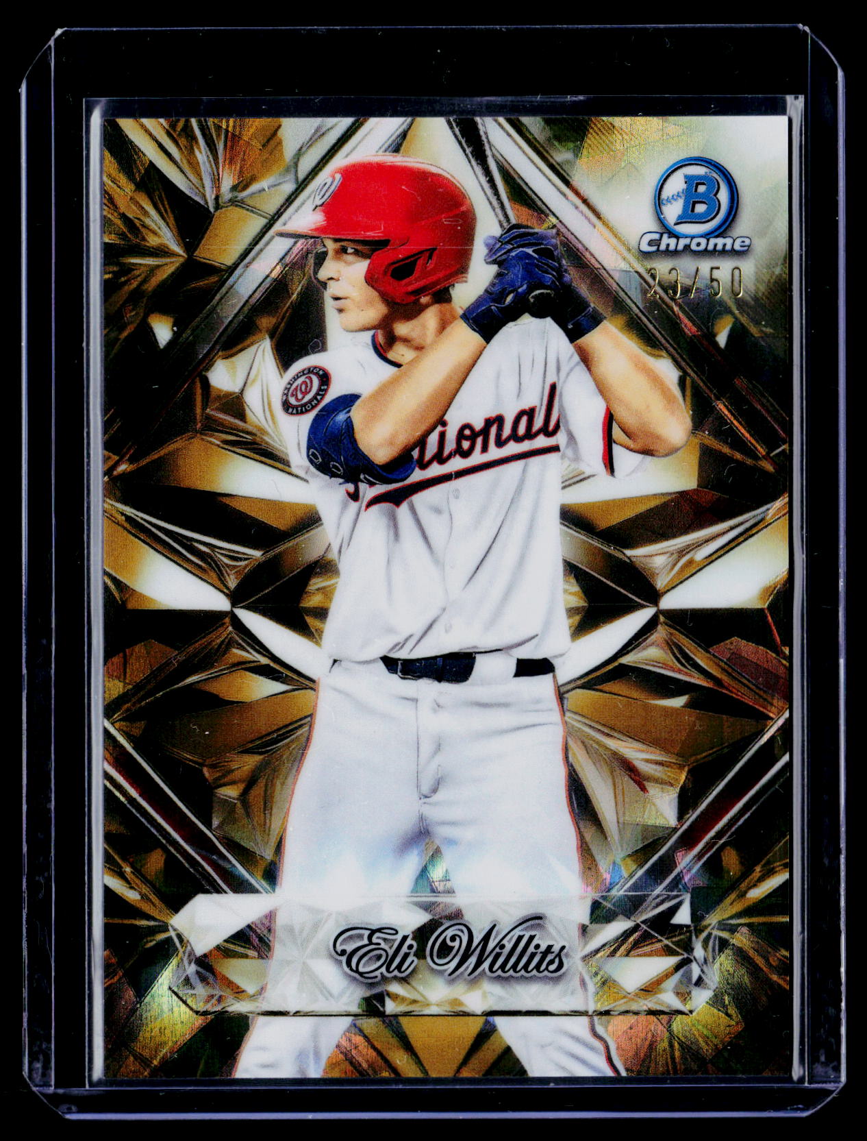 2025 Bowman Draft Sapphire Edition Eli Willits Sapphire Selections Gold #/50