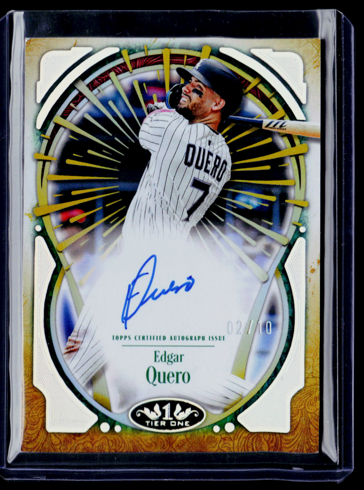 2026 Topps Tier One #T1XA-EQ Edgar Quero Tier One Xplosion Autographs #/10