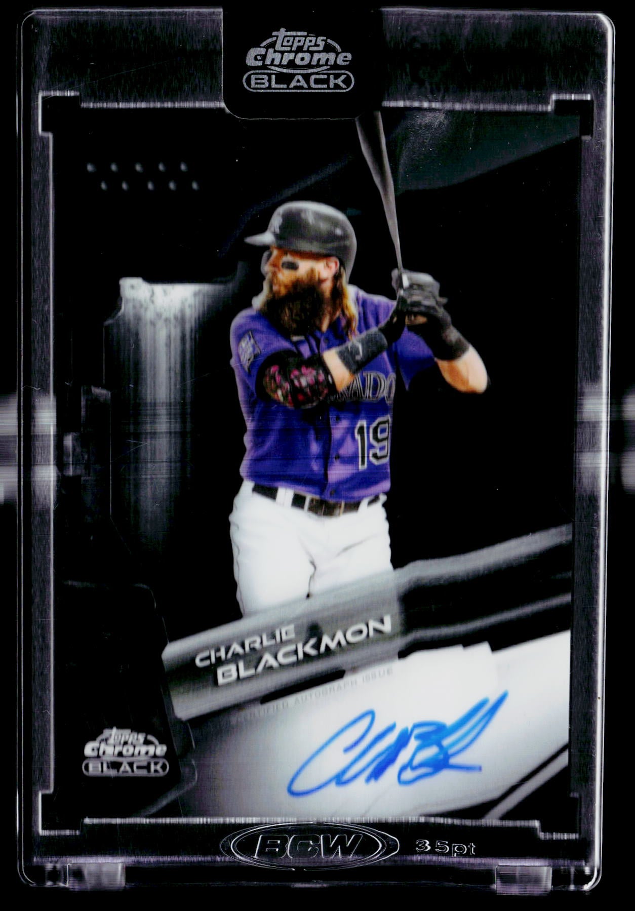 2026 Topps Chrome Black #CBA-CBL Charlie Blackmon Autographs