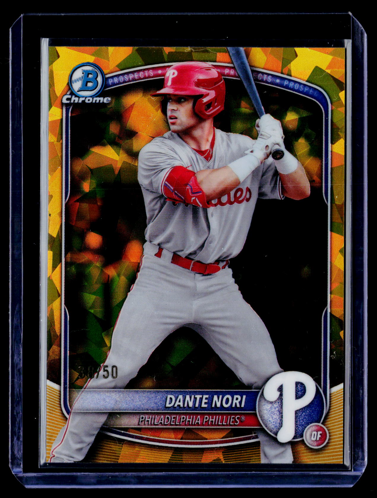 2025 Bowman Draft Sapphire Edition #BDC-33 Dante Nori Gold Sapphire #/50
