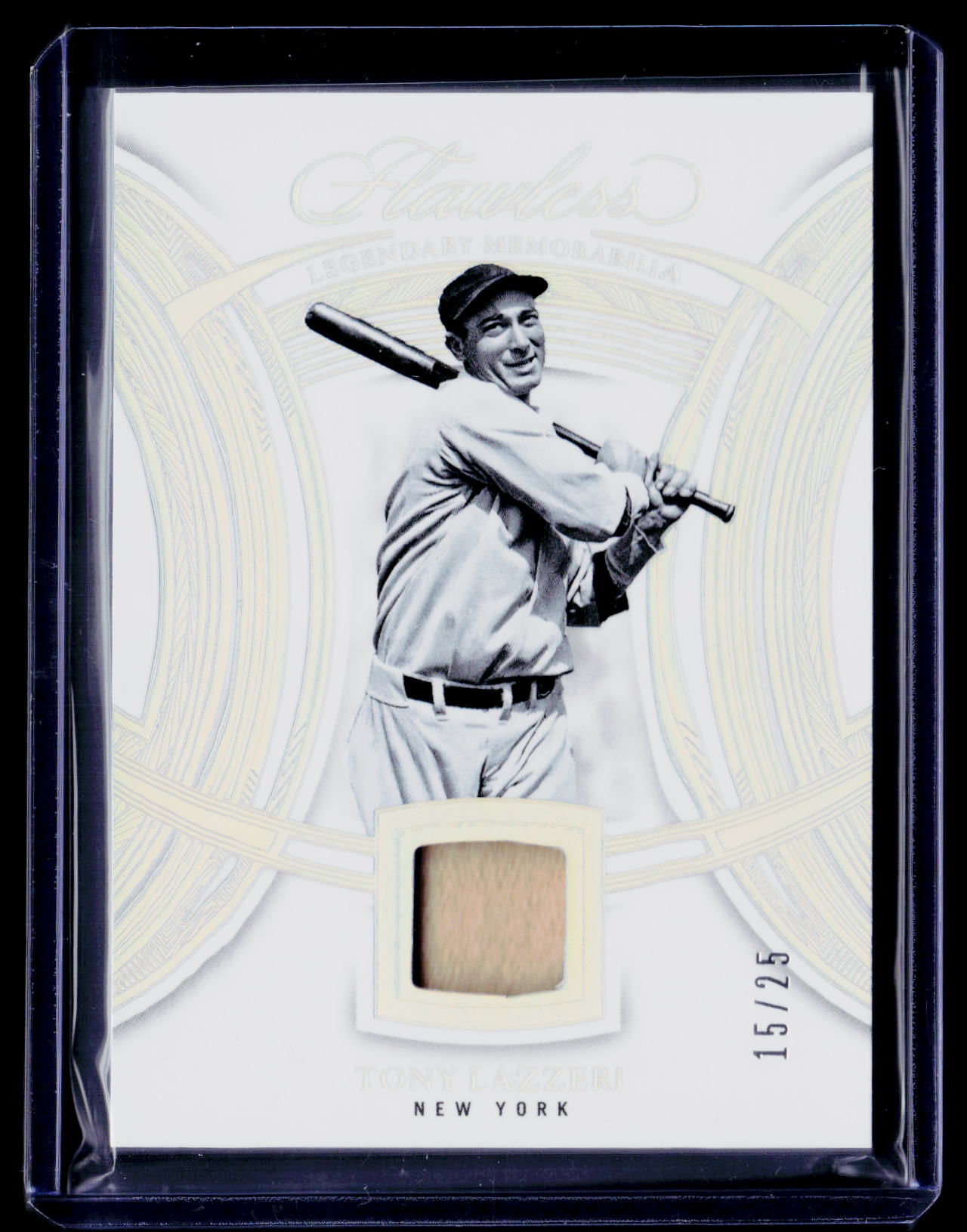 2025 Panini Flawless #FLM-TL Tony Lazzeri Flawless Legendary Memorabilia #/25