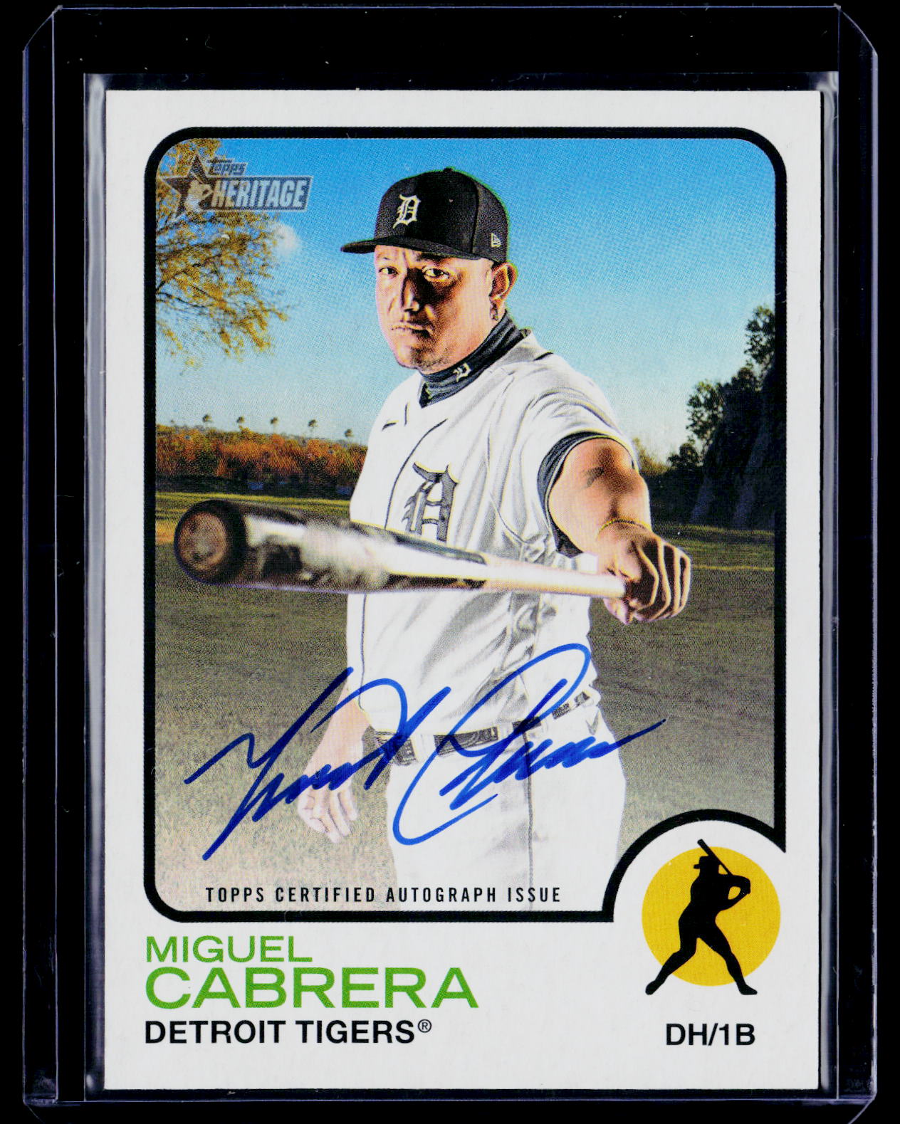 2022 Topps Heritage #ROA-MC Miguel Cabrera Real One Autographs