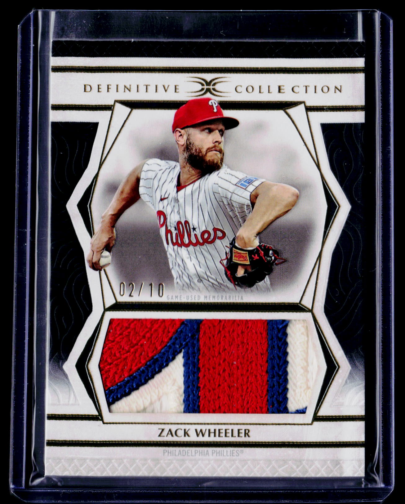 2025 Topps Definitive Collection - Jumbo Relic Black Zack Wheeler #/10
