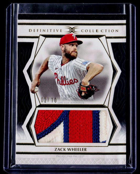 2025 Topps Definitive Collection - Jumbo Relic Black Zack Wheeler #/10