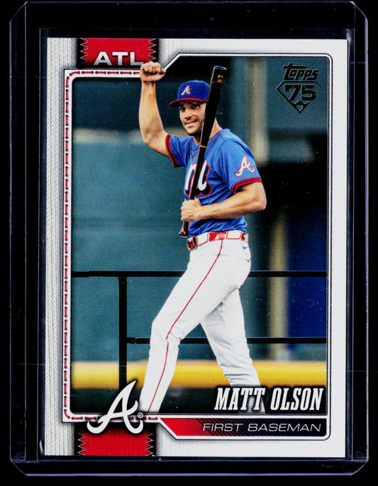 2026 Topps Series 1 - Matt Olson #39 Golden Mirror Photo Variation