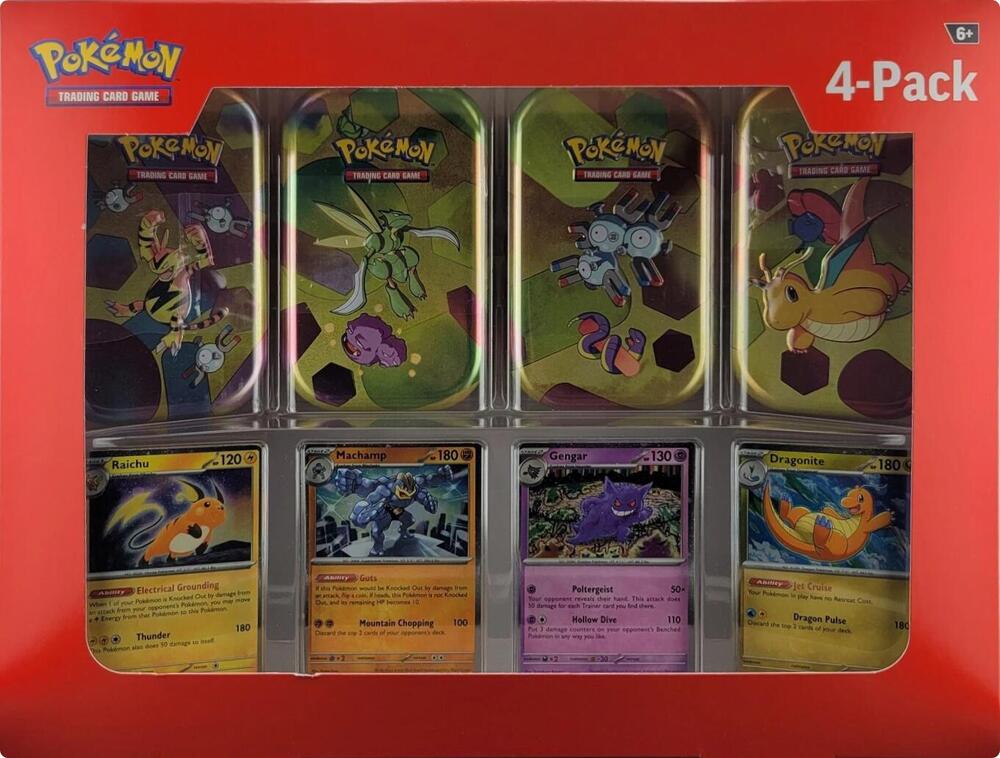 Pokémon Sam's Club 151 (4 Mini Tins + 4 Promo Cards Bundle) - SV: Scarlet & Violet 151 (MEW)