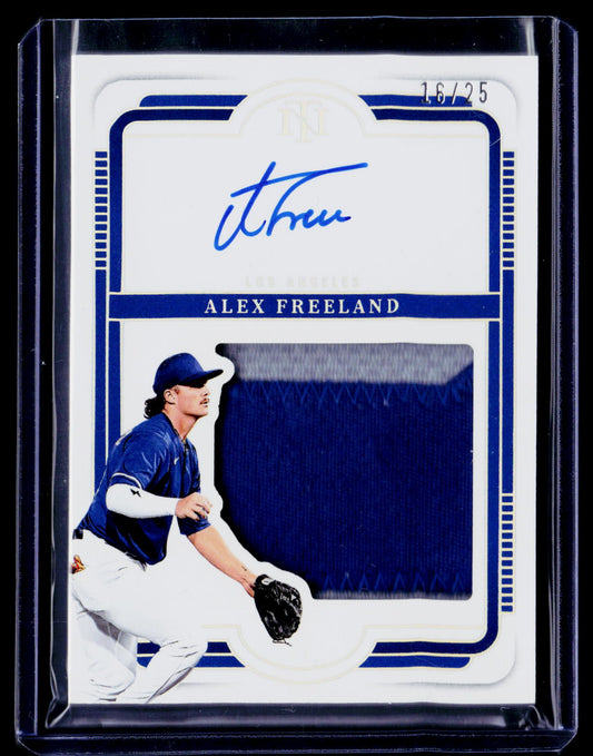 2025 National Treasures Alex Freeland Silhouette Signatures Holo Silver #/25