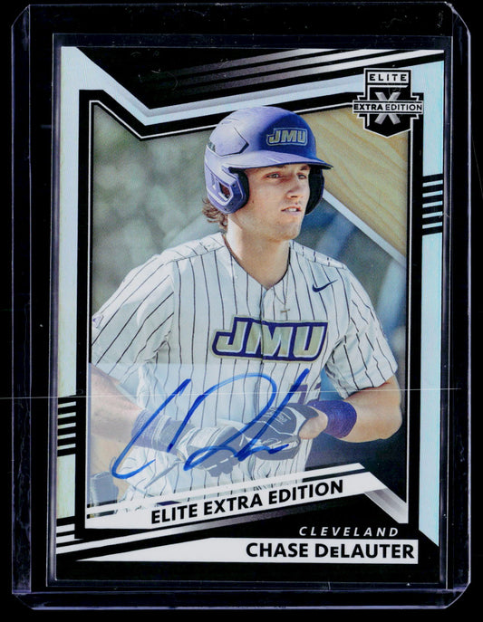 2022 Panini Elite Extra Edition #16 Chase DeLauter Optic Signatures