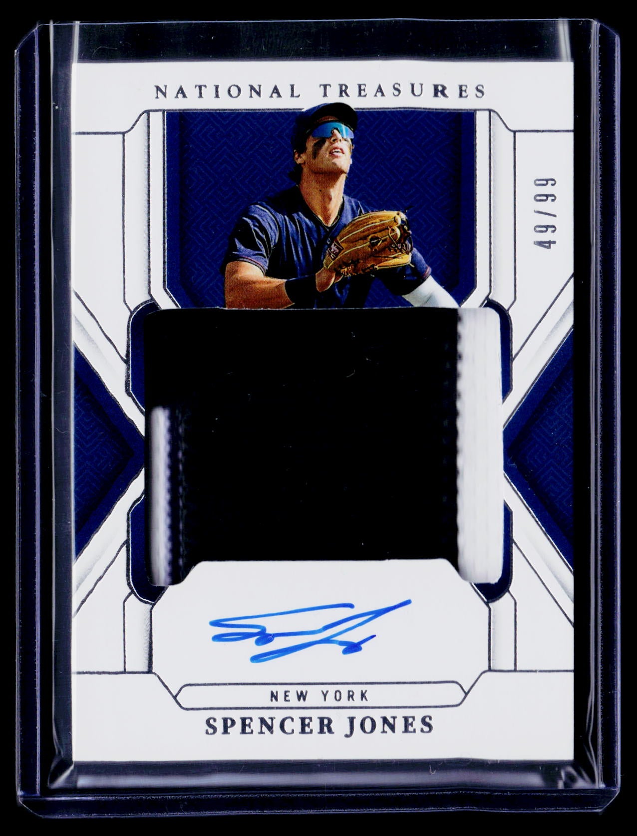 2025 Panini National Treasures Spencer Jones Treasured Material Signatures #/99