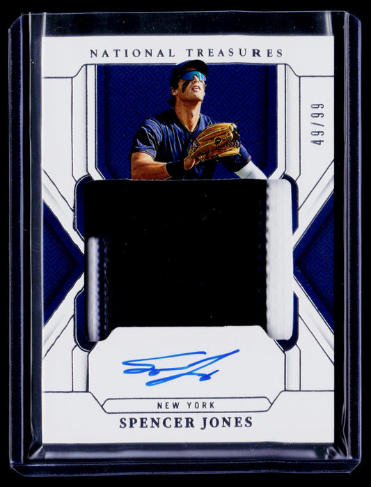 2025 Panini National Treasures Spencer Jones Treasured Material Signatures #/99