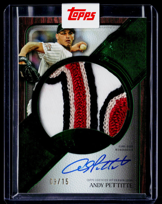 2016 Topps Five Star - Golden Graphs Green #FSGC-AP Andy Pettitte #/15