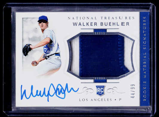 2018 Panini National Treasures #18 Walker Buehler Auto #/99