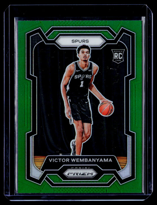 2023-24 Panini Prizm #136 Victor Wembanyama Prizms Green