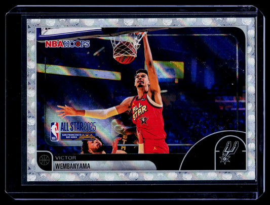 2025-26 Hoops #289 Victor Wembanyama Basketball Border Foil