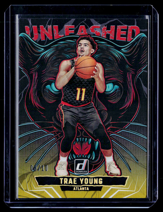 2025-26 Donruss #11 Trae Young Unleashed Gold #/10