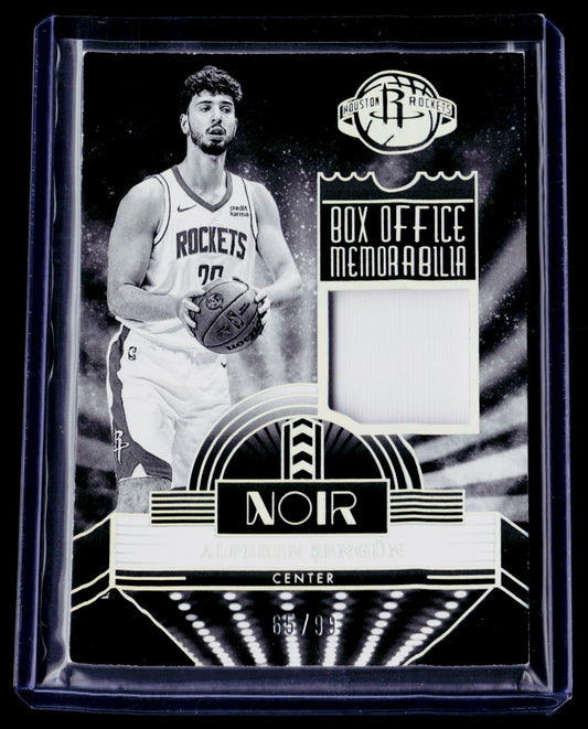 2023-24 Panini Noir #BOM-ALP Alperen Sengun Box Office Memorabilia #/99