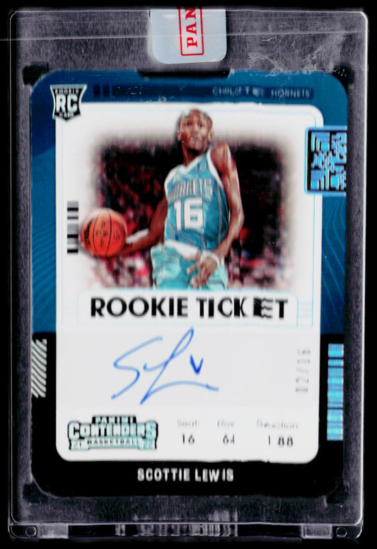2021-22 Panini Contenders #140 Scottie Lewis Rookie Season Ticket Stub #/16