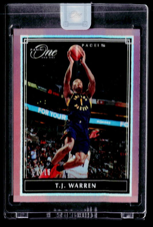2019-20 Panini One and One #68 T.J. Warren Red #/15