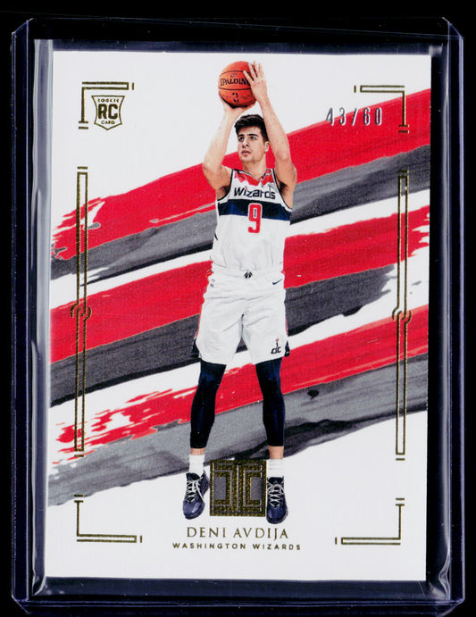2020-21 Panini Impeccable #92 Deni Avdija Gold #/60