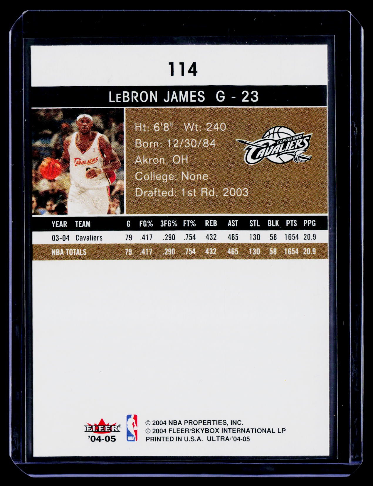2004-05 Ultra #114 LeBron James