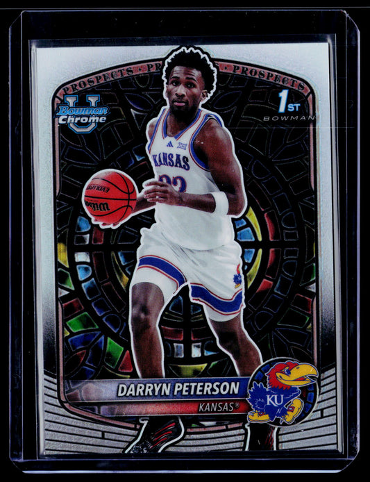 2025-26 Bowman Darryn Peterson Chrome Prospects Etched In Glass Variations