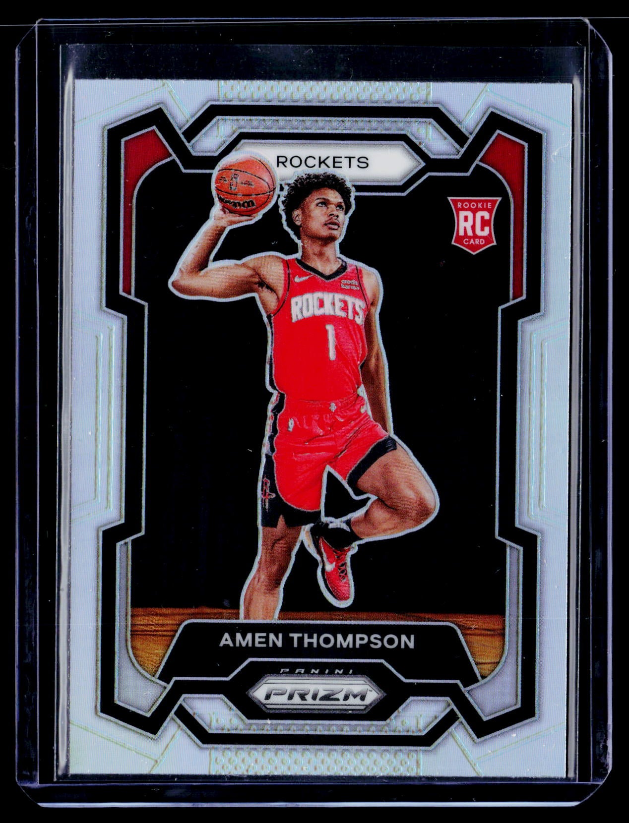2023-24 Panini Prizm #150 Amen Thompson Prizms Silver
