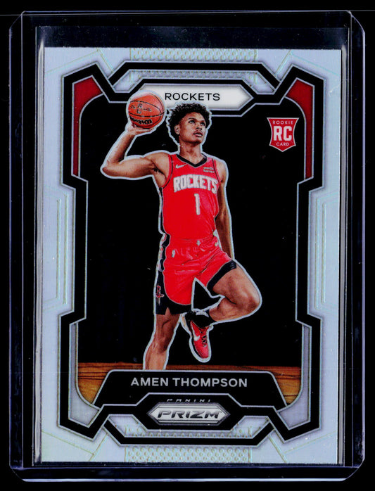 2023-24 Panini Prizm #150 Amen Thompson Prizms Silver