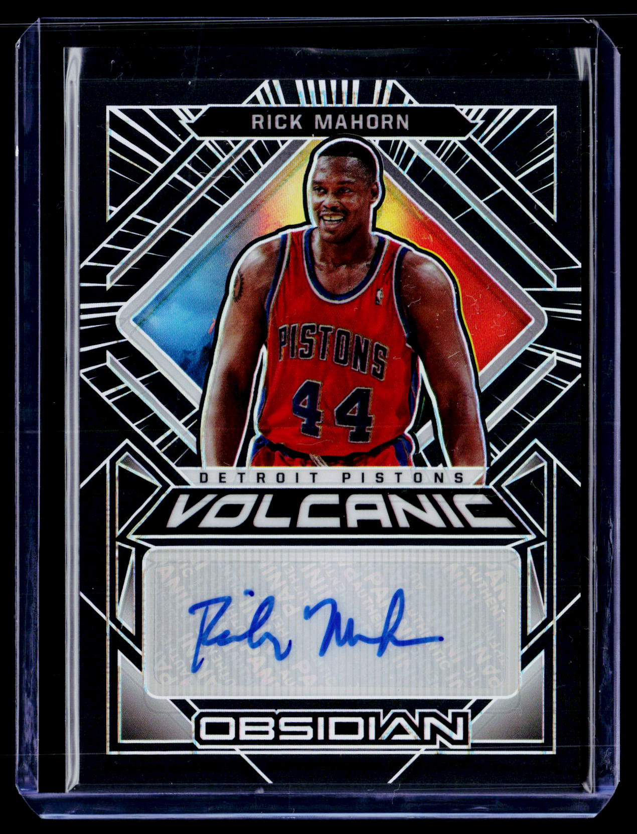 2020-21 Panini Obsidian #VOL-RMH Rick Mahorn Volcanic Signatures #/149