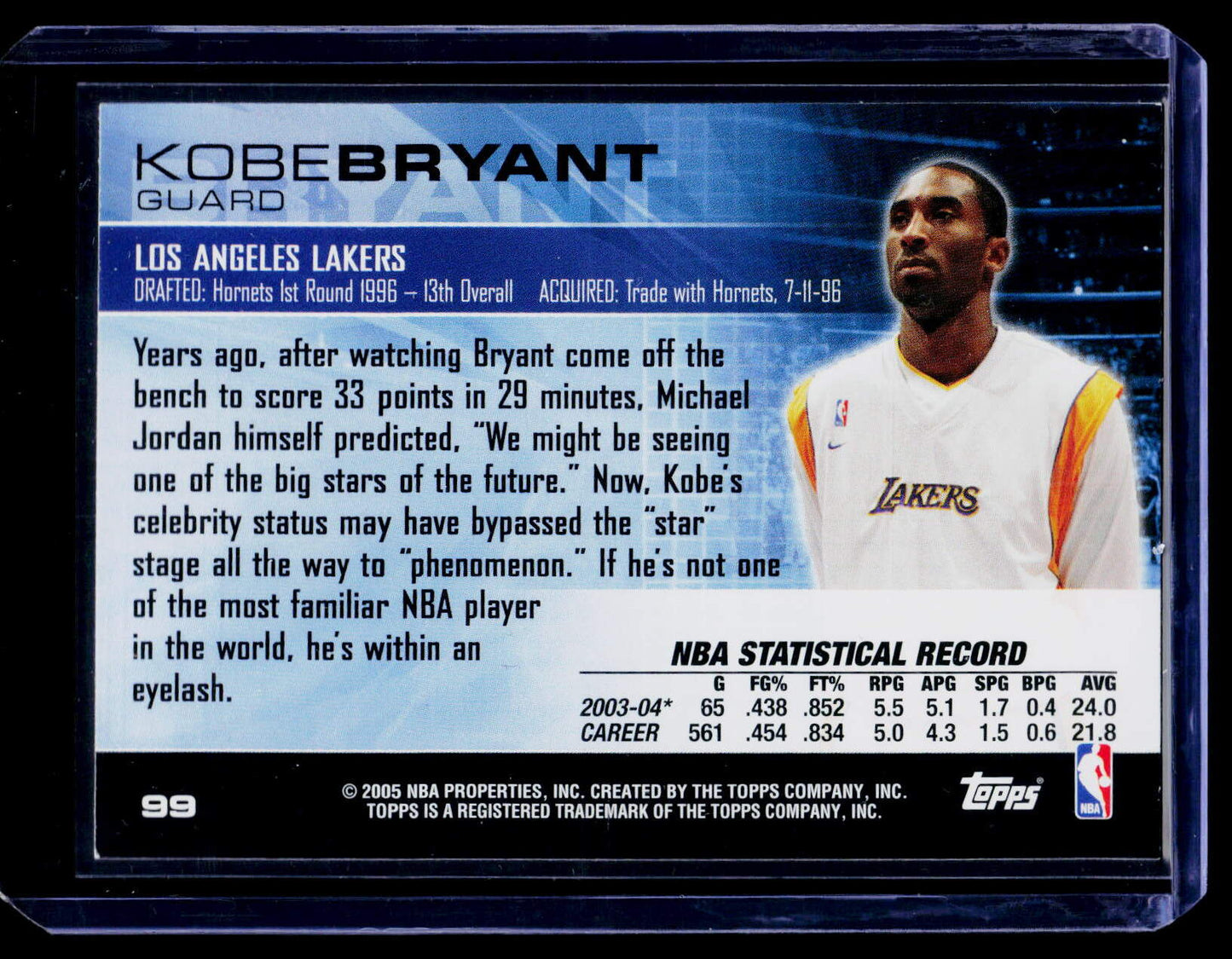 2004-05 Topps Luxury Box #99 Kobe Bryant