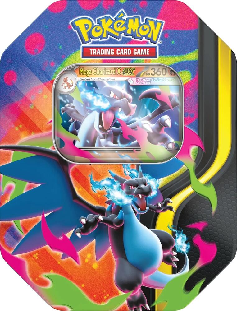 Mega Charizard Tin (Assorted Characters)