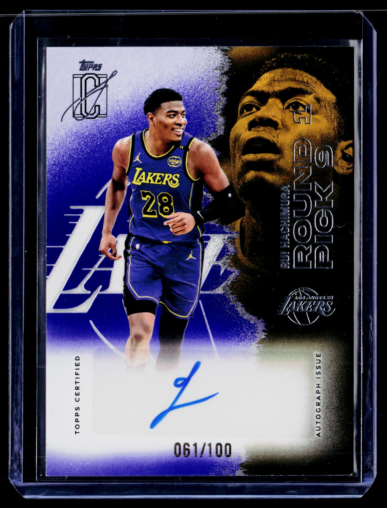 2025-26 Topps Signature Class Rui Hachimura Veteran Class Auto Purple #/100
