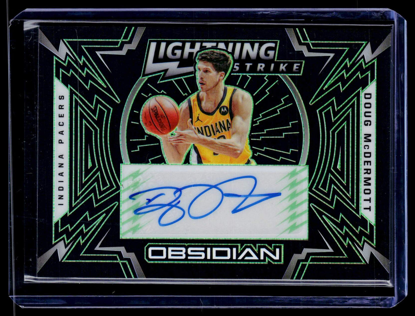 2020-21 Obsidian Doug McDermott Lightning Strike Auto Electric Etch Green #/25