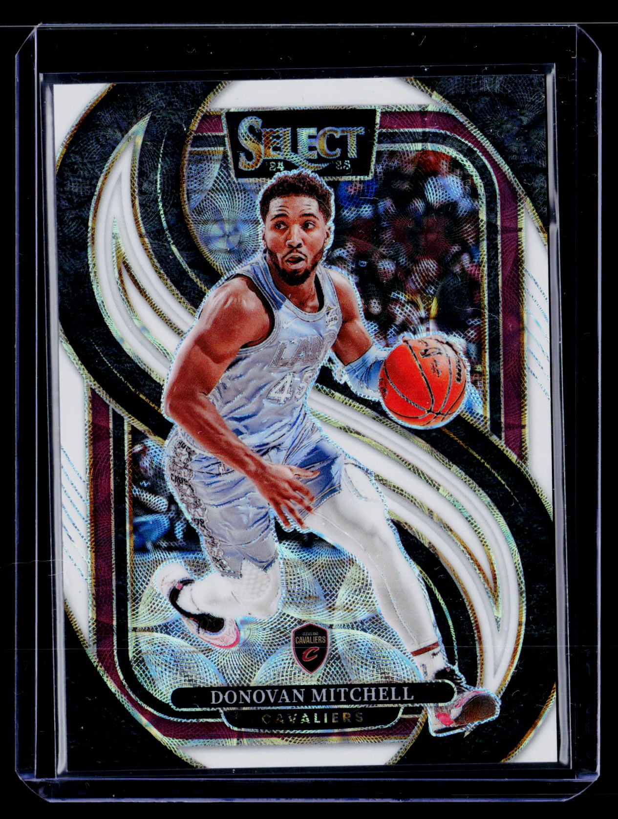 2024-25 Panini Select #155 Donovan Mitchell White Scope #/35