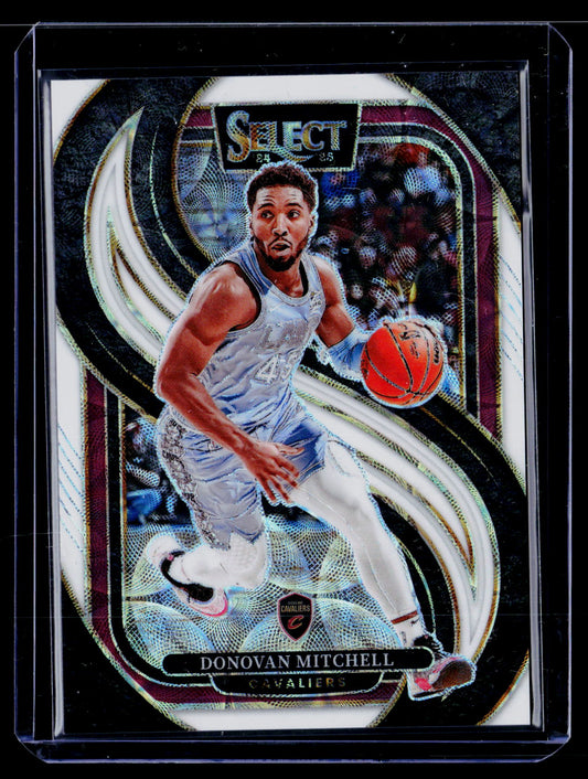 2024-25 Panini Select #155 Donovan Mitchell White Scope #/35