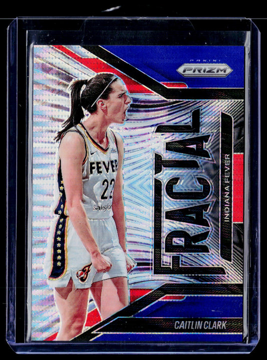 2025 Panini Prizm WNBA #4 Caitlin Clark Fractal #/199